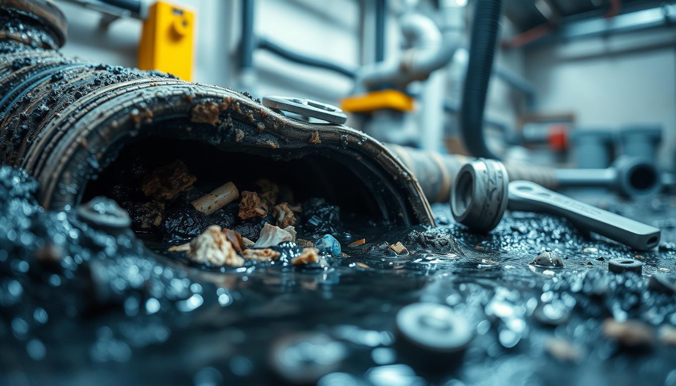 Rohrverstopfung Ablauf im Abflusssystem Rohrverstopfung Ablauf im Abflusssystem