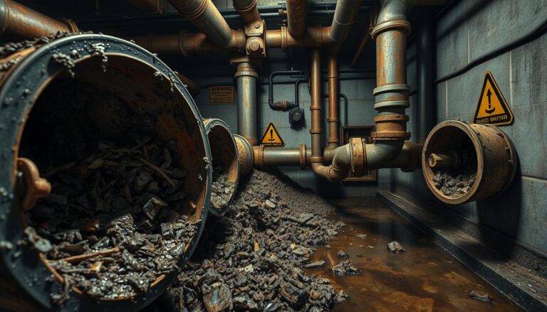 komplette Verstopfung im Rohrsystem